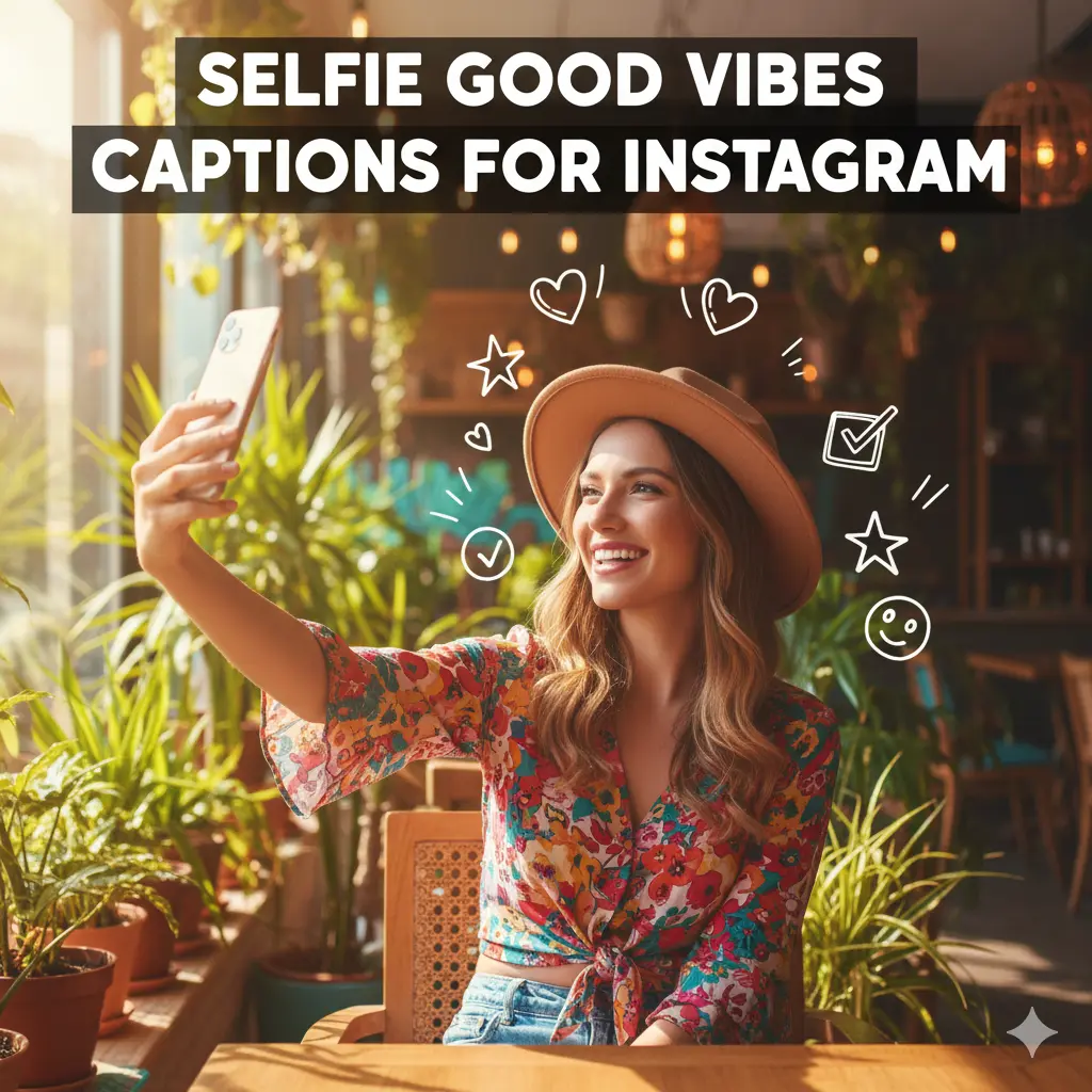 Selfie Good Vibes Captions for Instagram 