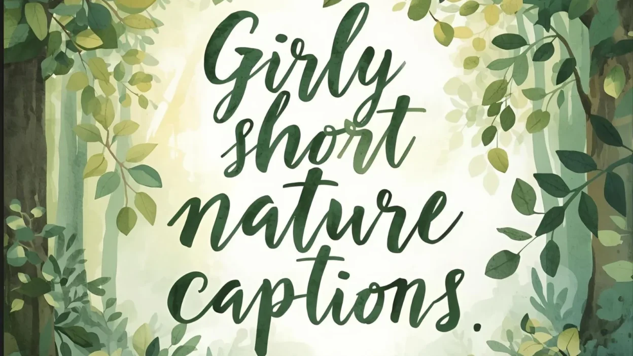 Short Nature Captions for Instagram for Girl