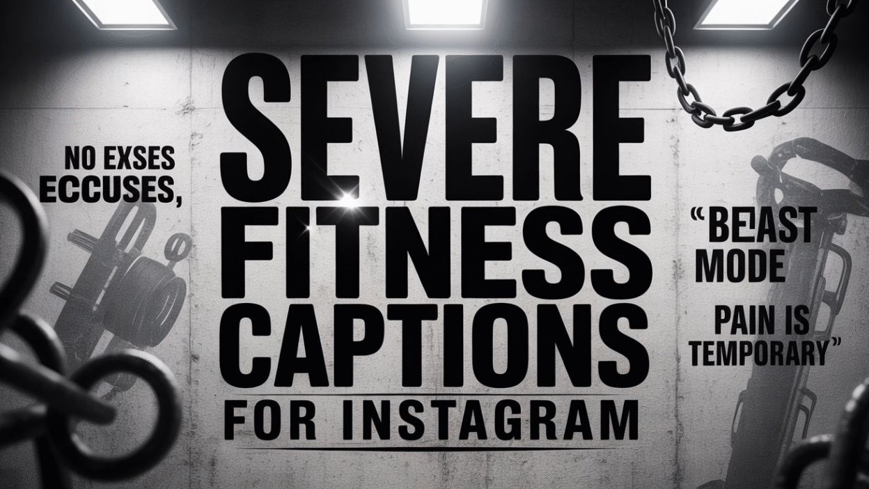 Severe Fitness Captions for Instagram