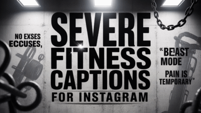Severe Fitness Captions for Instagram