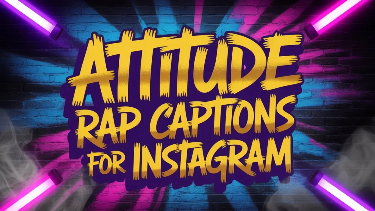 Attitude Rap Captions for Instagram