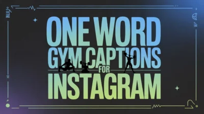 One Word Gym Captions for Instagram