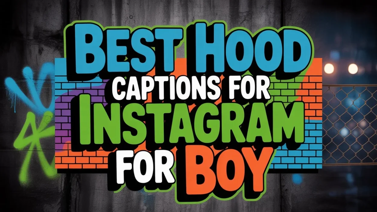 Best Hood Captions for Instagram for Boy