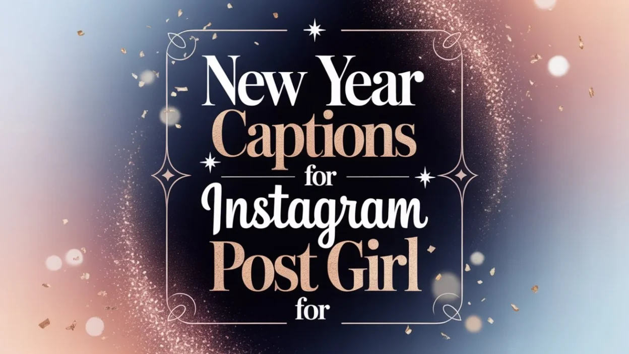 New Year Captions for Instagram Post for Girl