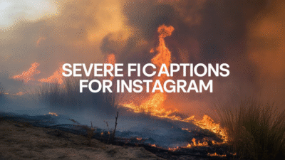 Severe Fire Captions for Instagram