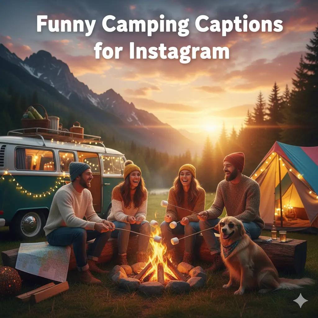  Funny Camping Captions for Instagram
