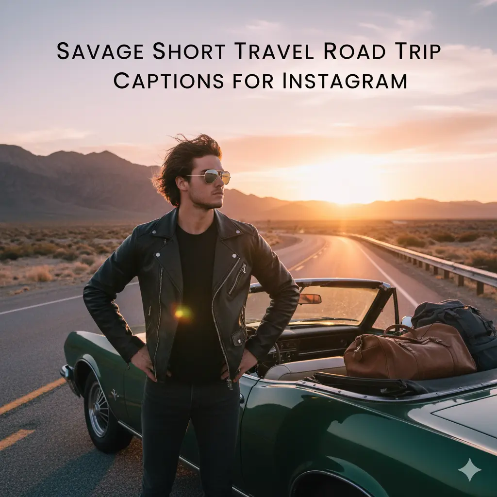 Savage Short Travel Road Trip Captions for Instagram