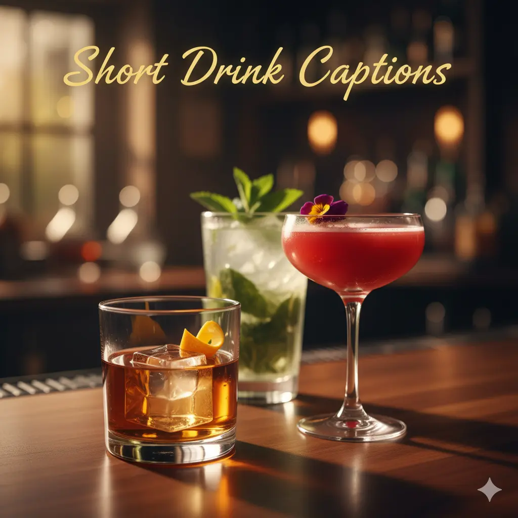 Short Drink Captions 