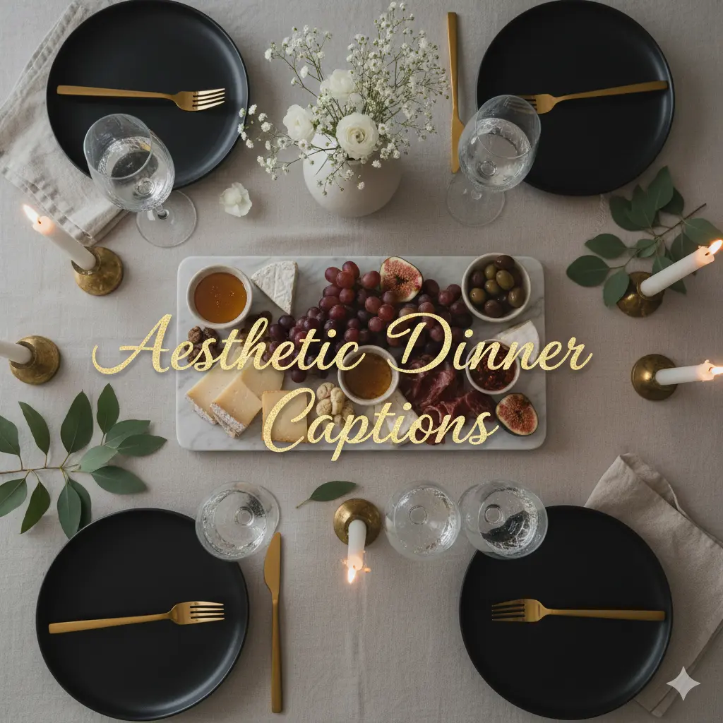 Aesthetic Dinner Captions
