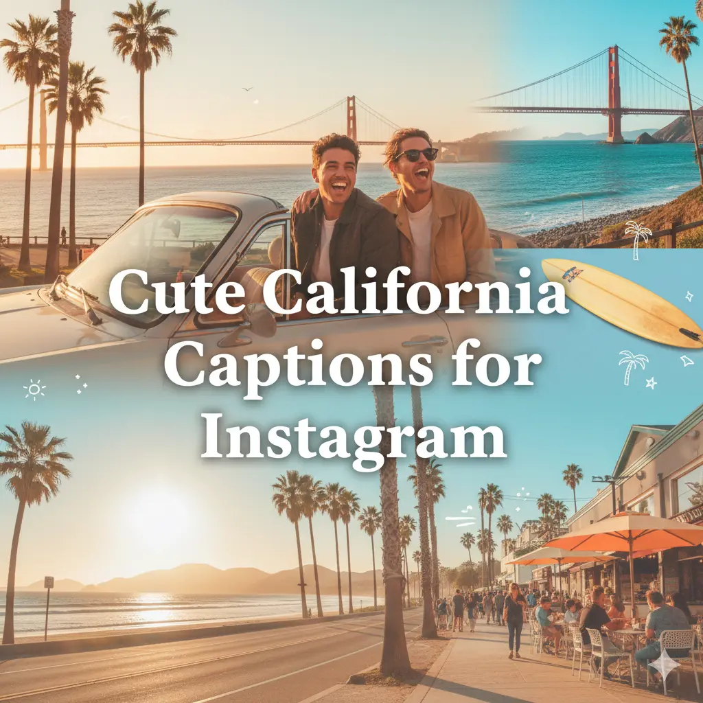 Cute California Captions for Instagram
