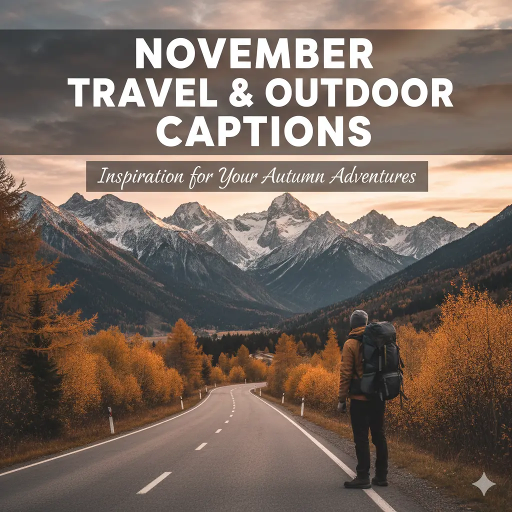November Travel & Outdoor Captions 