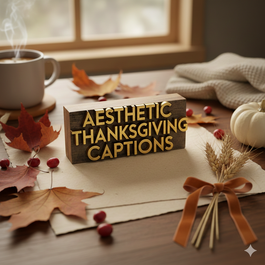 Aesthetic Thanksgiving Captions