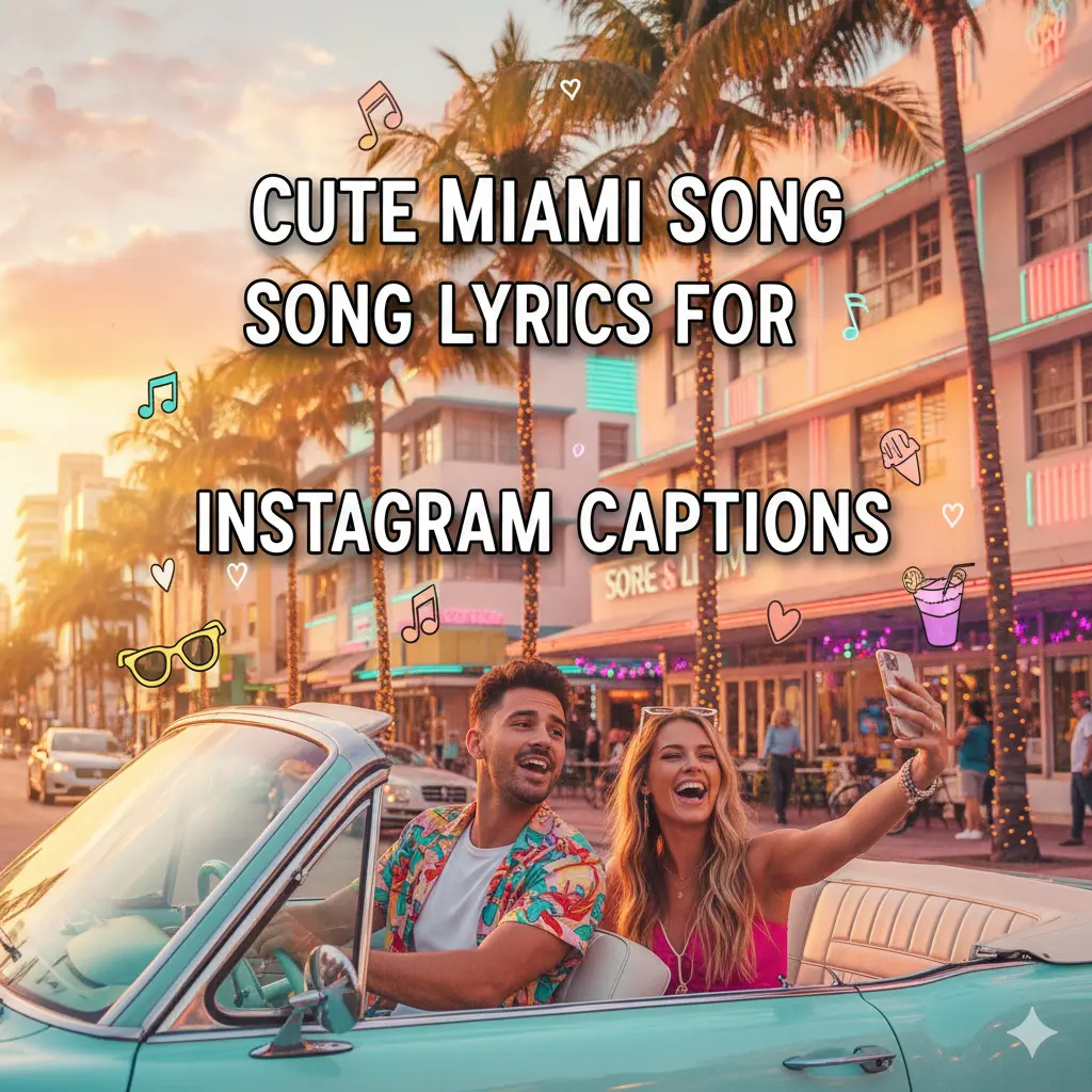 Cute Miami Song Lyrics for Instagram Captions