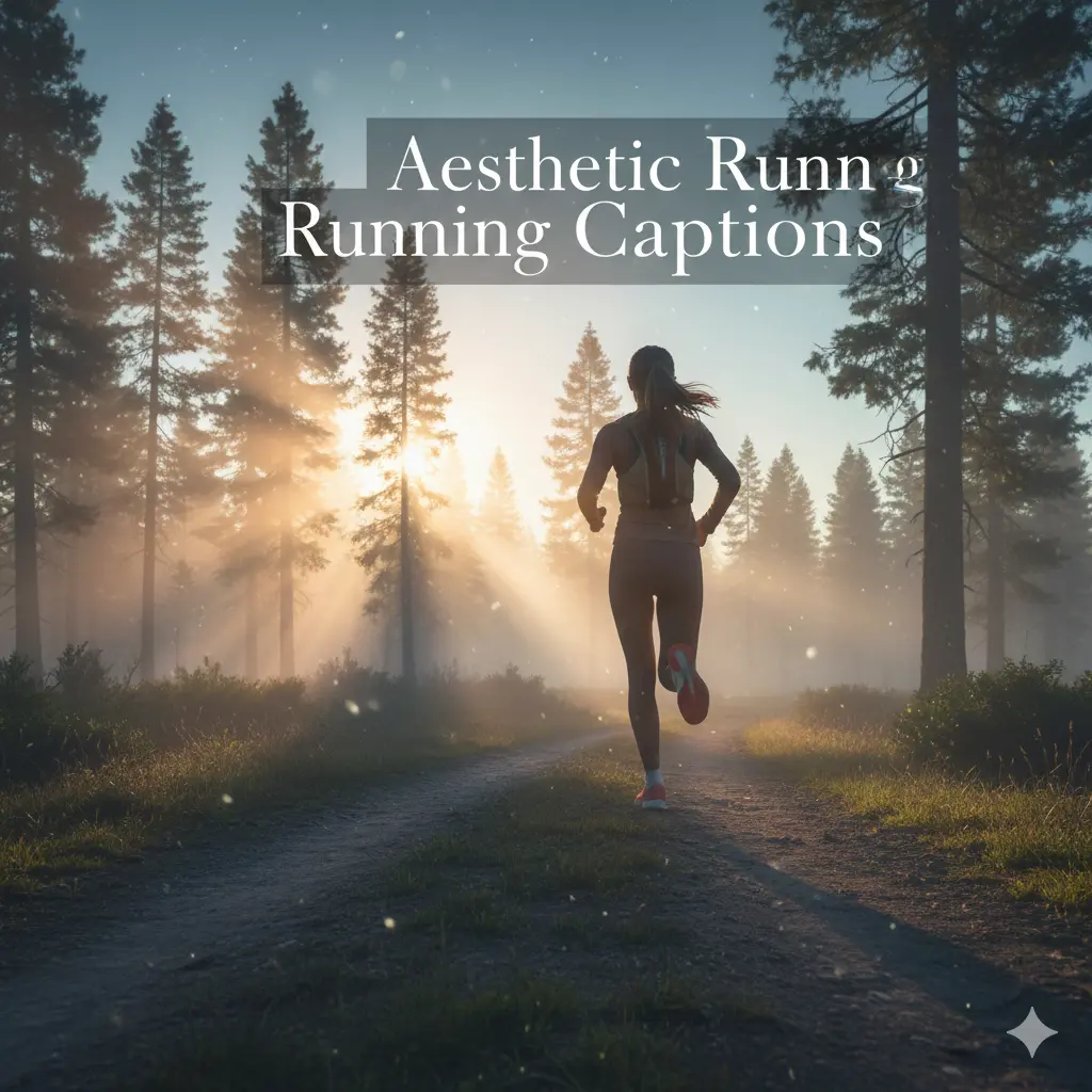 Aesthetic Running Captions