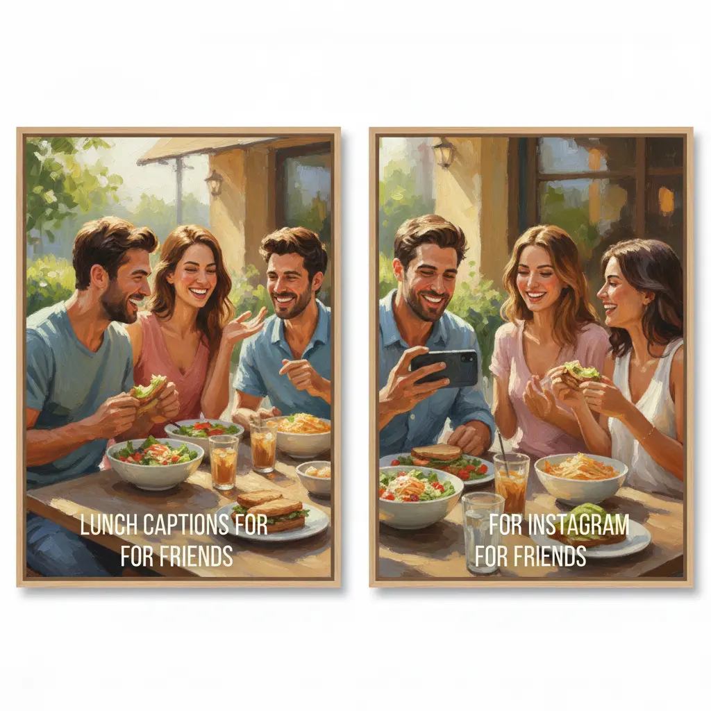 Lunch Captions for Instagram for Friends