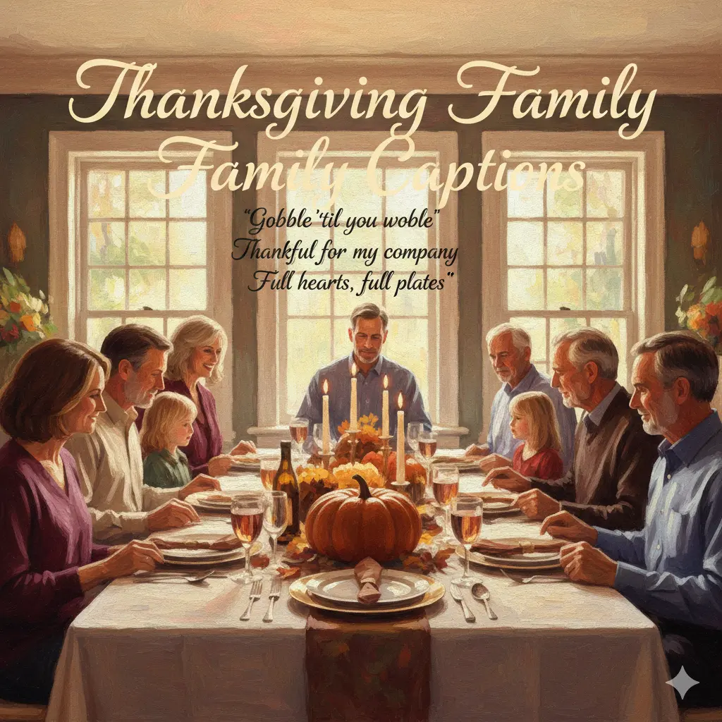 Thanksgiving Family Captions