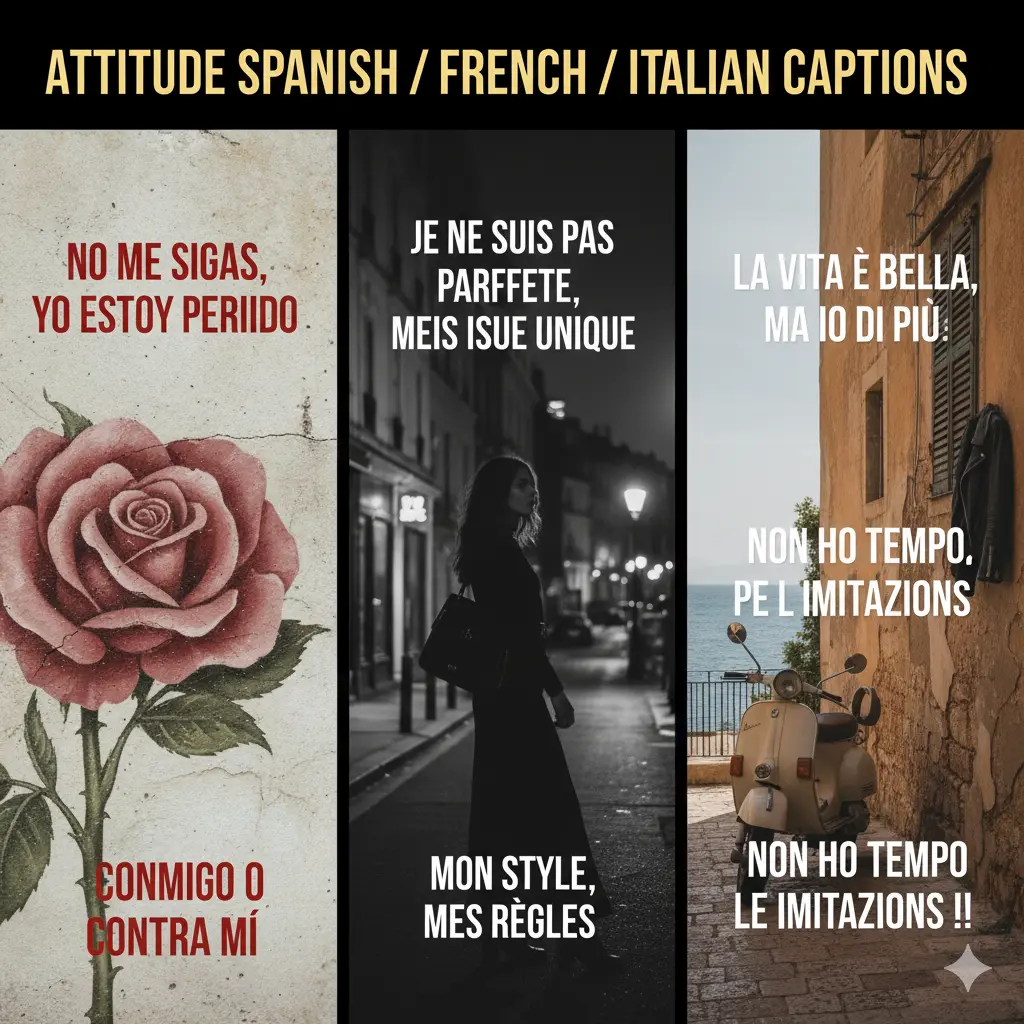  Attitude Spanish / French / Italian Captions 