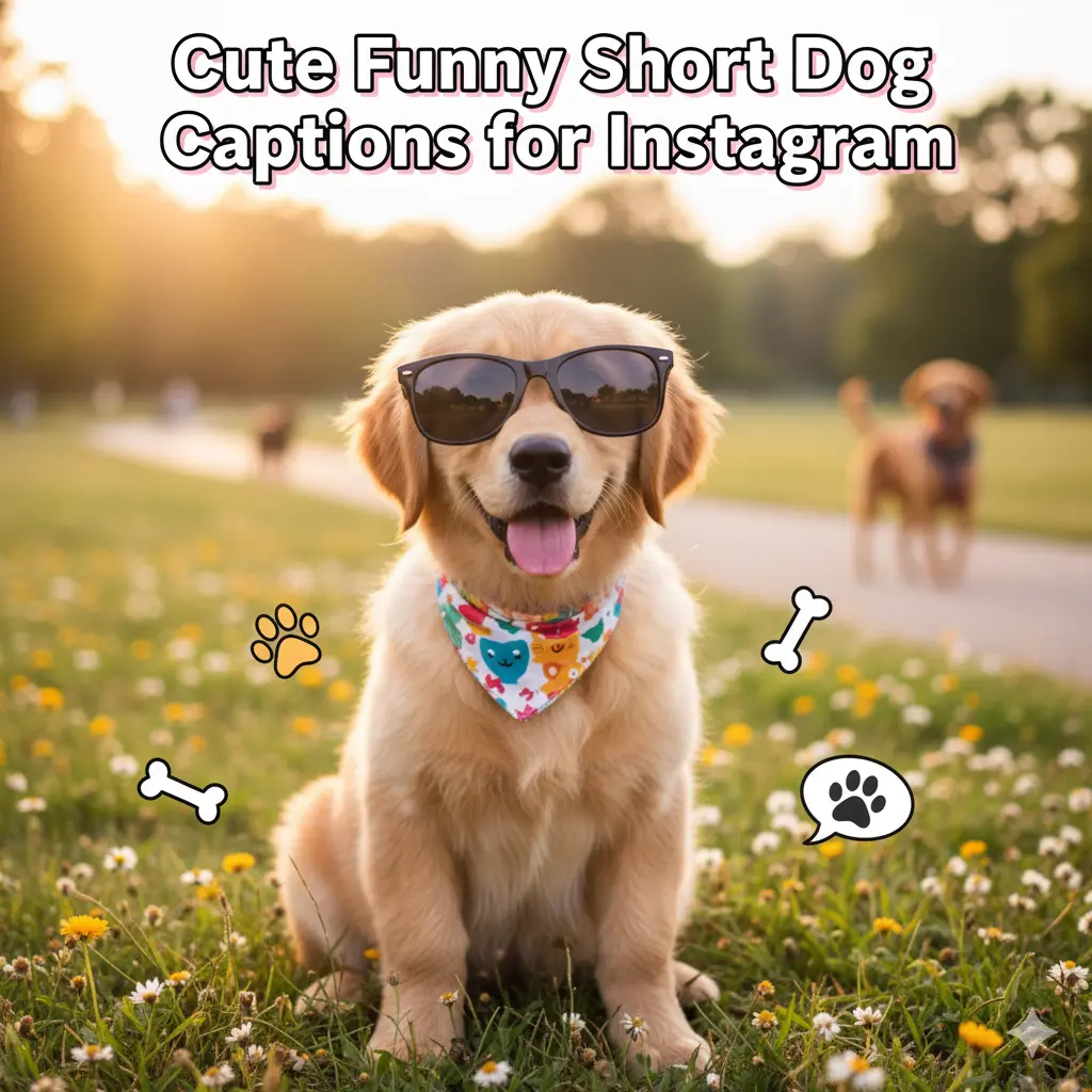 Cute Funny Short Dog Captions for Instagram