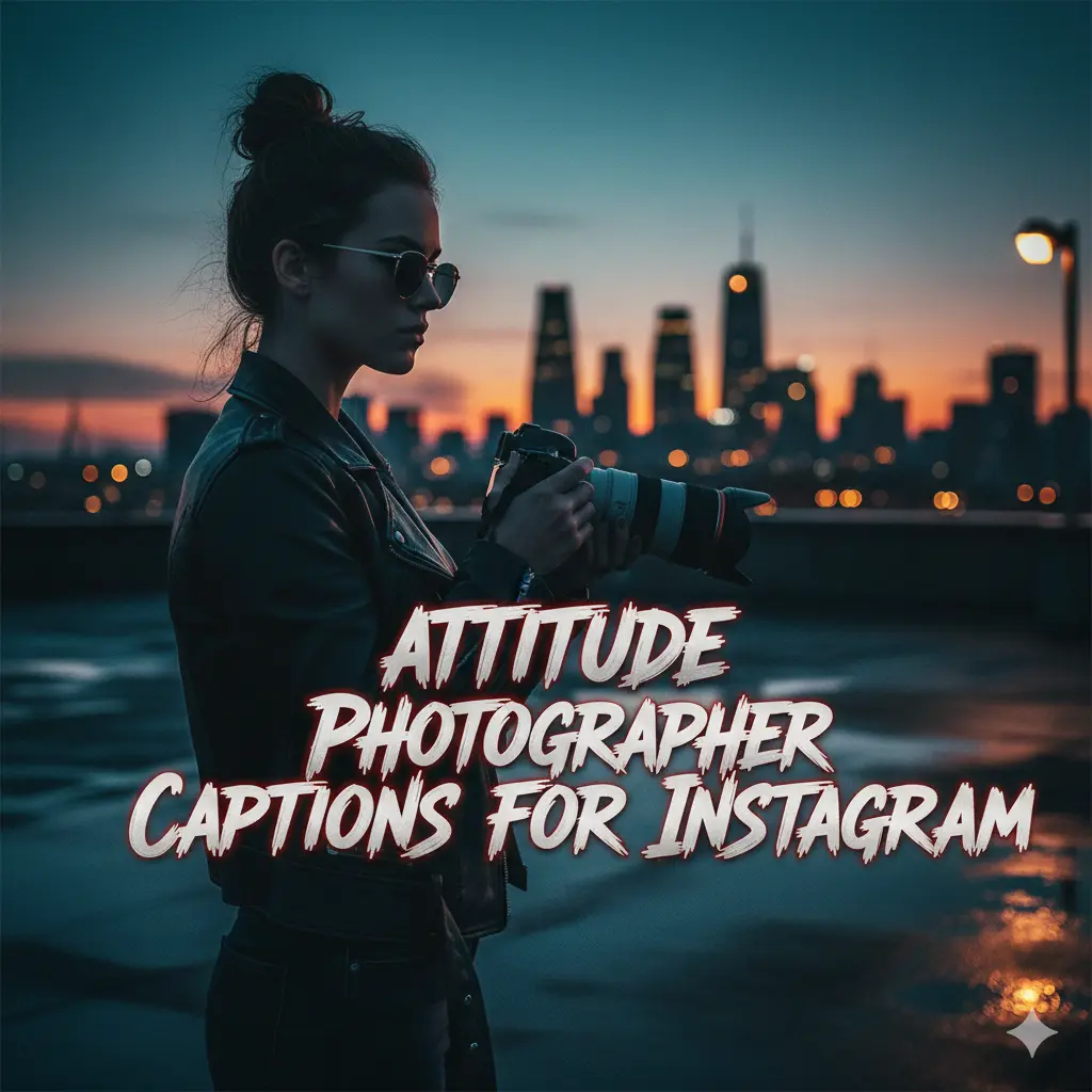 Attitude Photographer Captions for Instagram