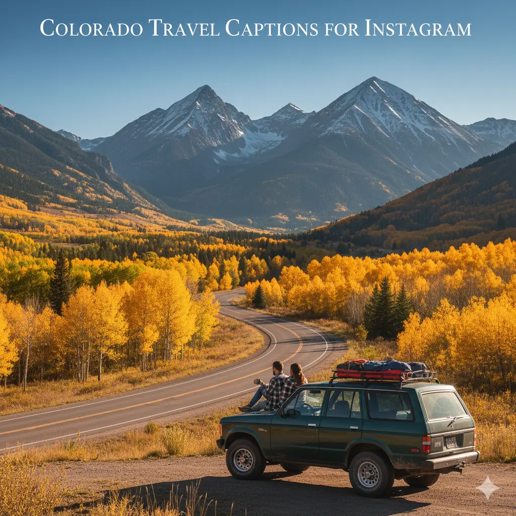 Colorado Travel Captions for Instagram