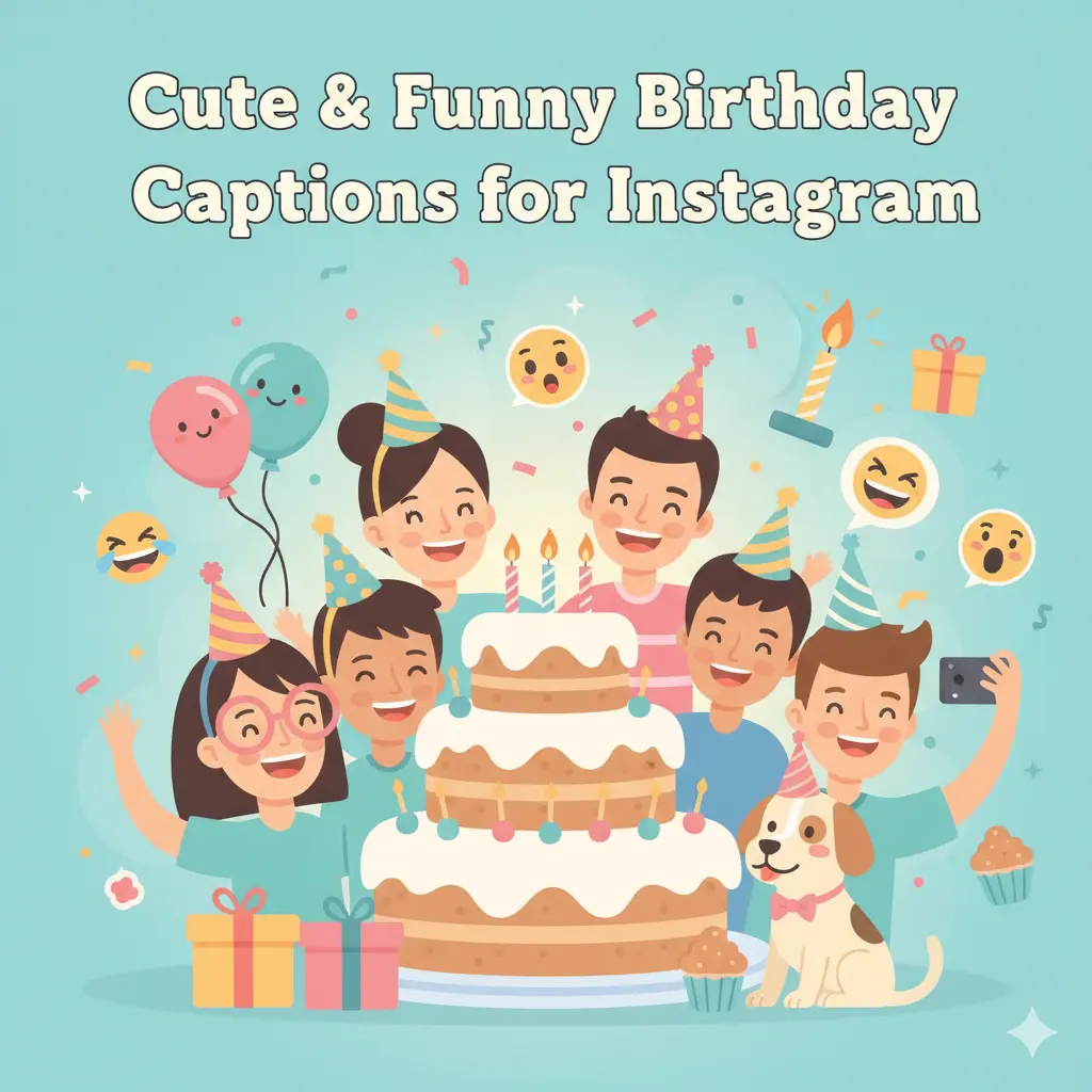 Cute & Funny Birthday Captions for Instagram