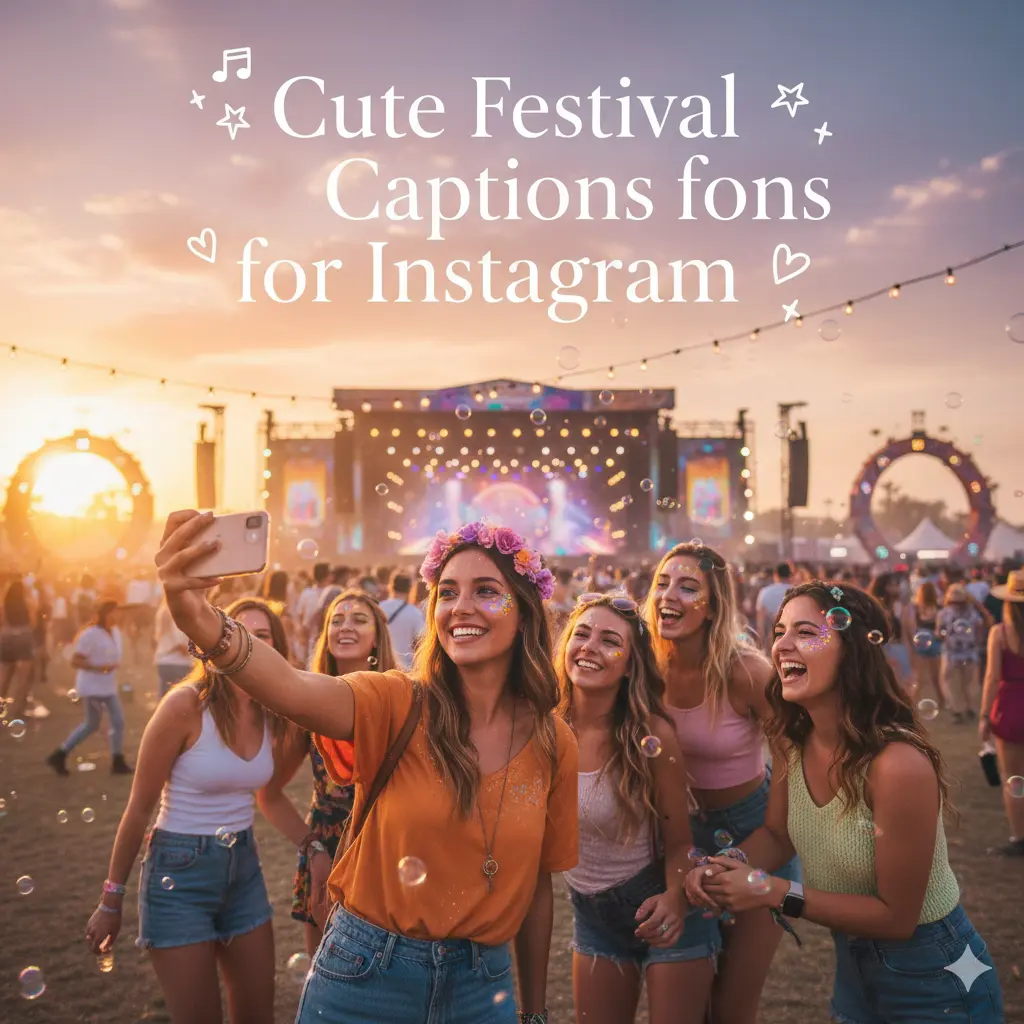 Cute Festival Captions for Instagram