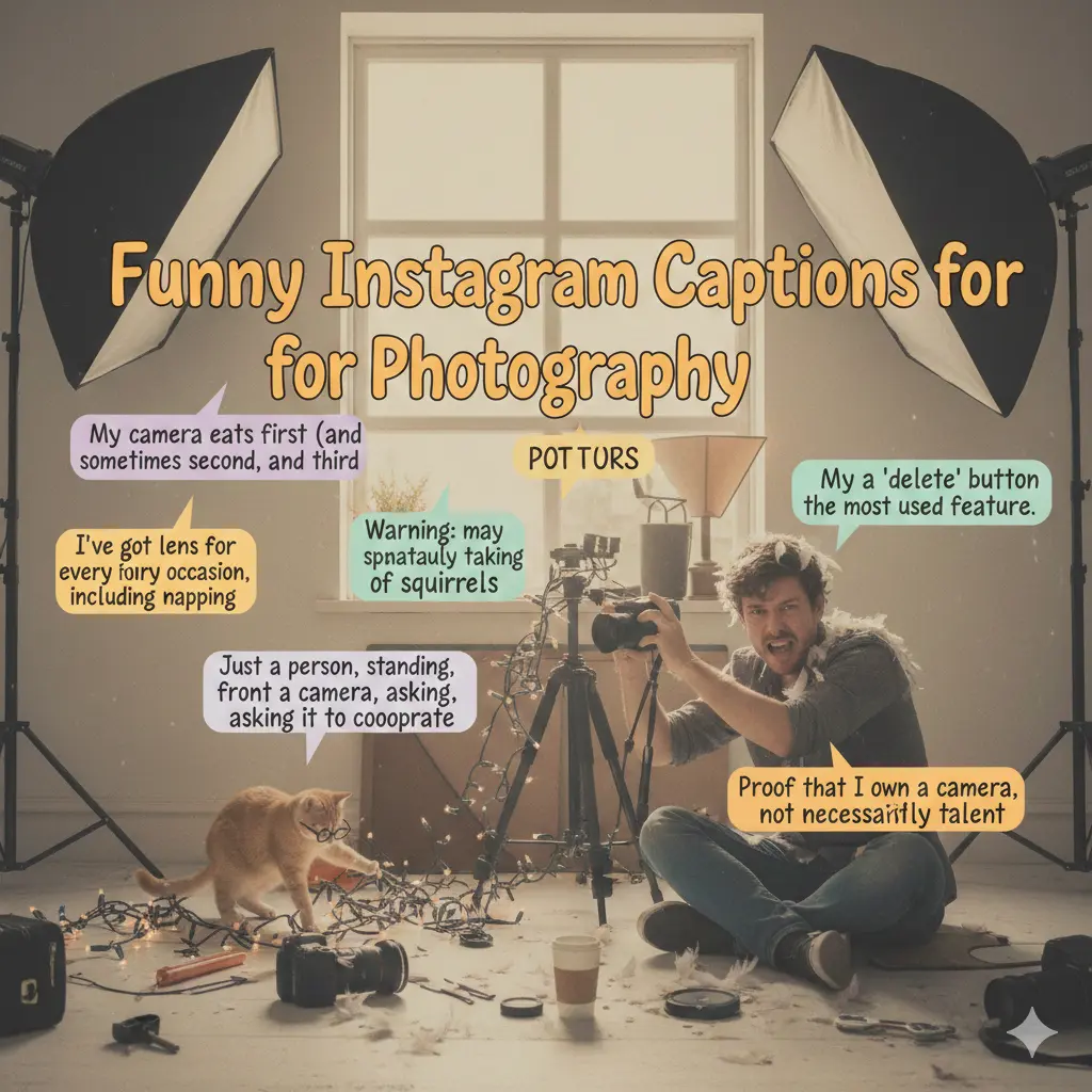  Funny Instagram Captions for Photography