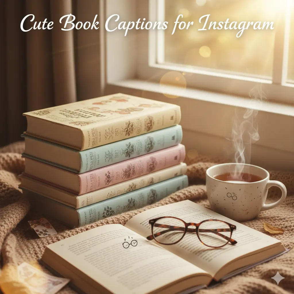 Cute Book Captions for Instagram 