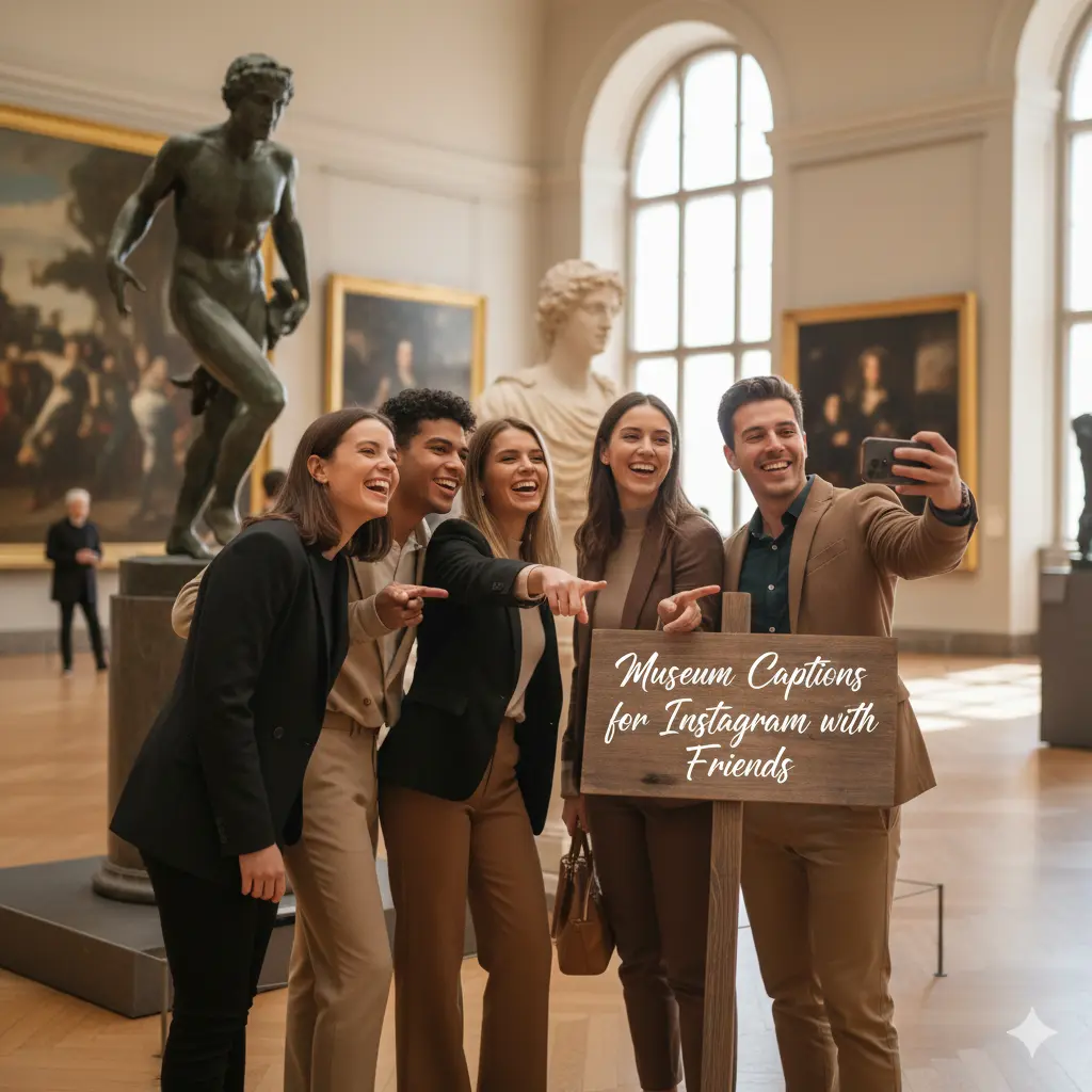 Museum Captions for Instagram with Friends 