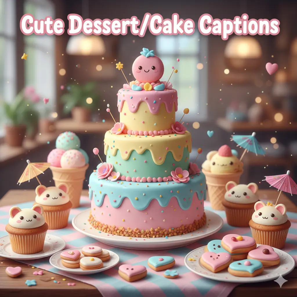 Cute Dessert/Cake Captions