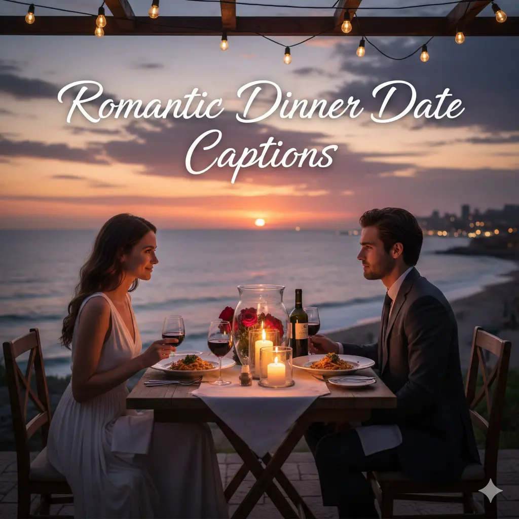 Romantic Dinner Date Captions
