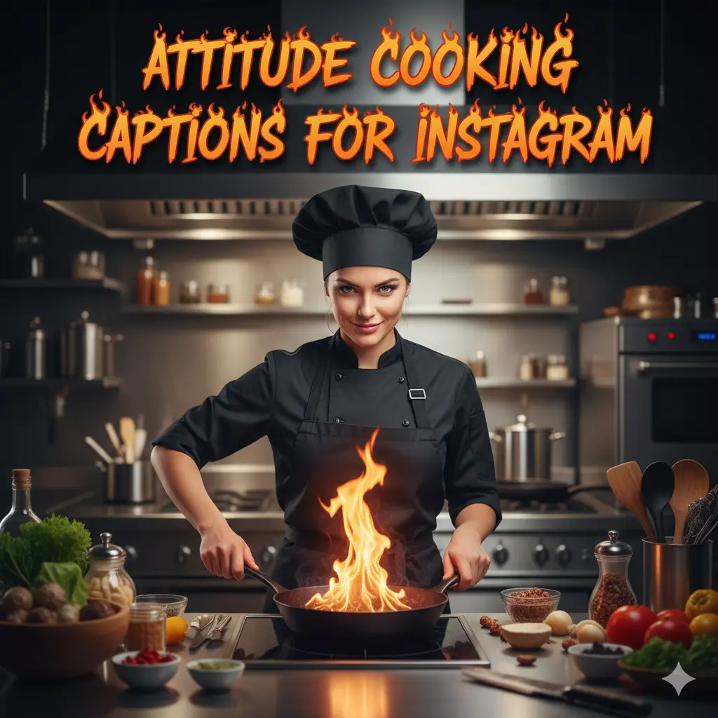 Attitude Cooking Captions for Instagram