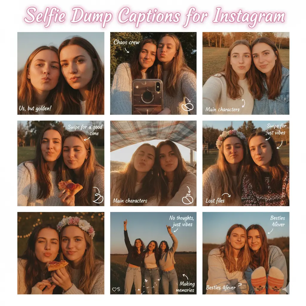 Selfie Dump Captions for Instagram 