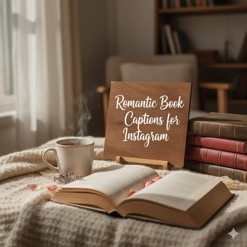 Romantic Book Captions for Instagram