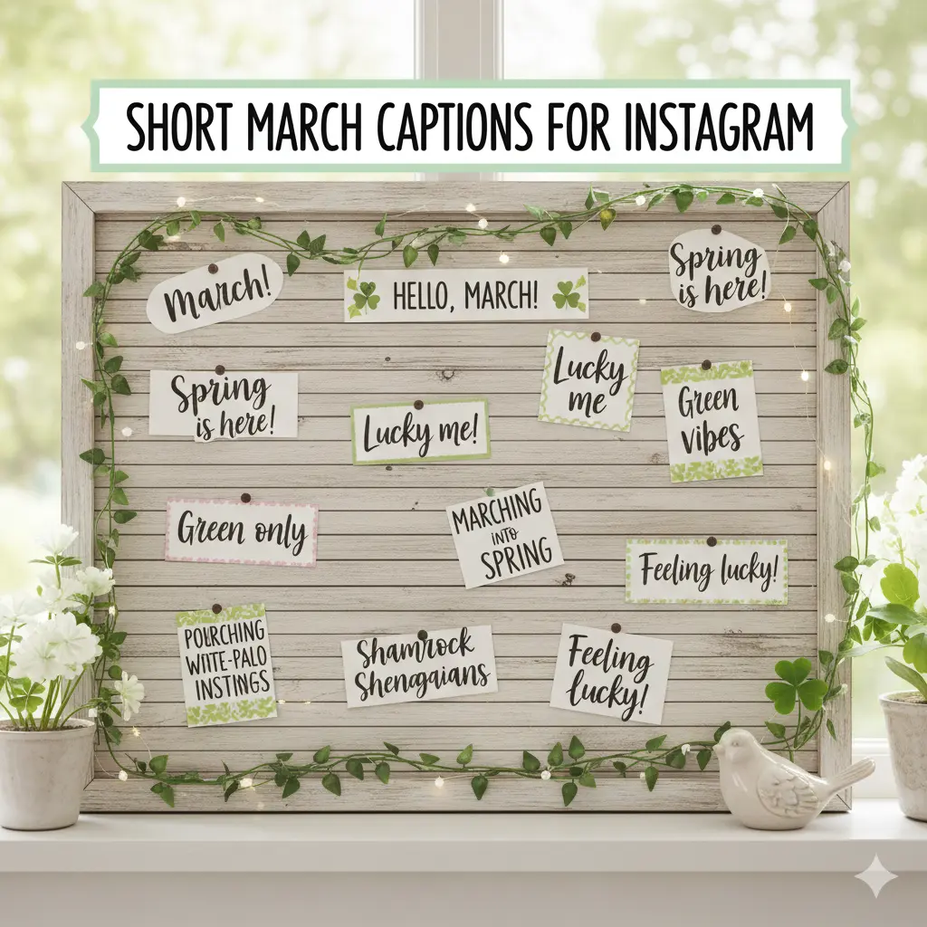  Short March Captions for Instagram