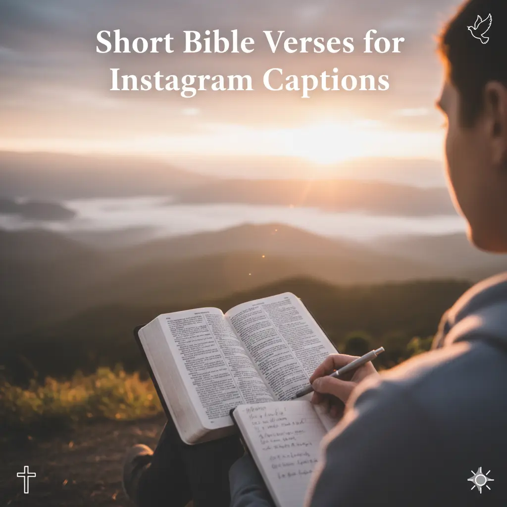 Short Bible Verses for Instagram Captions 
