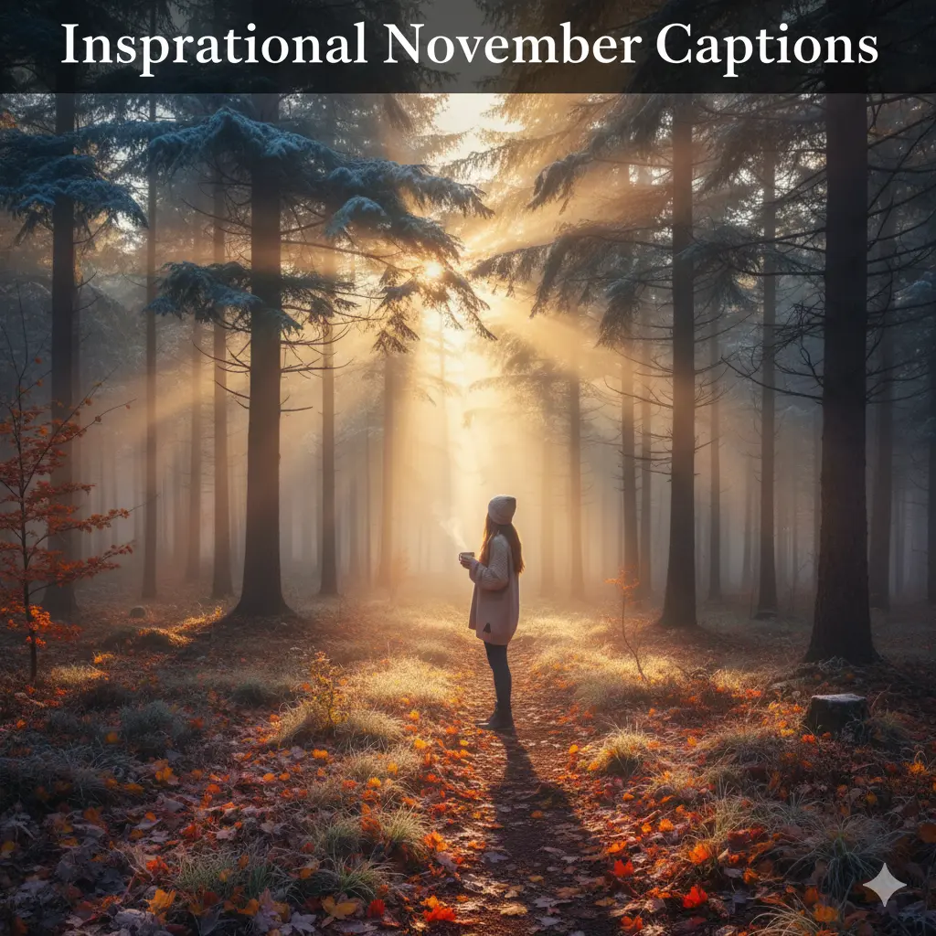  Inspirational November Captions