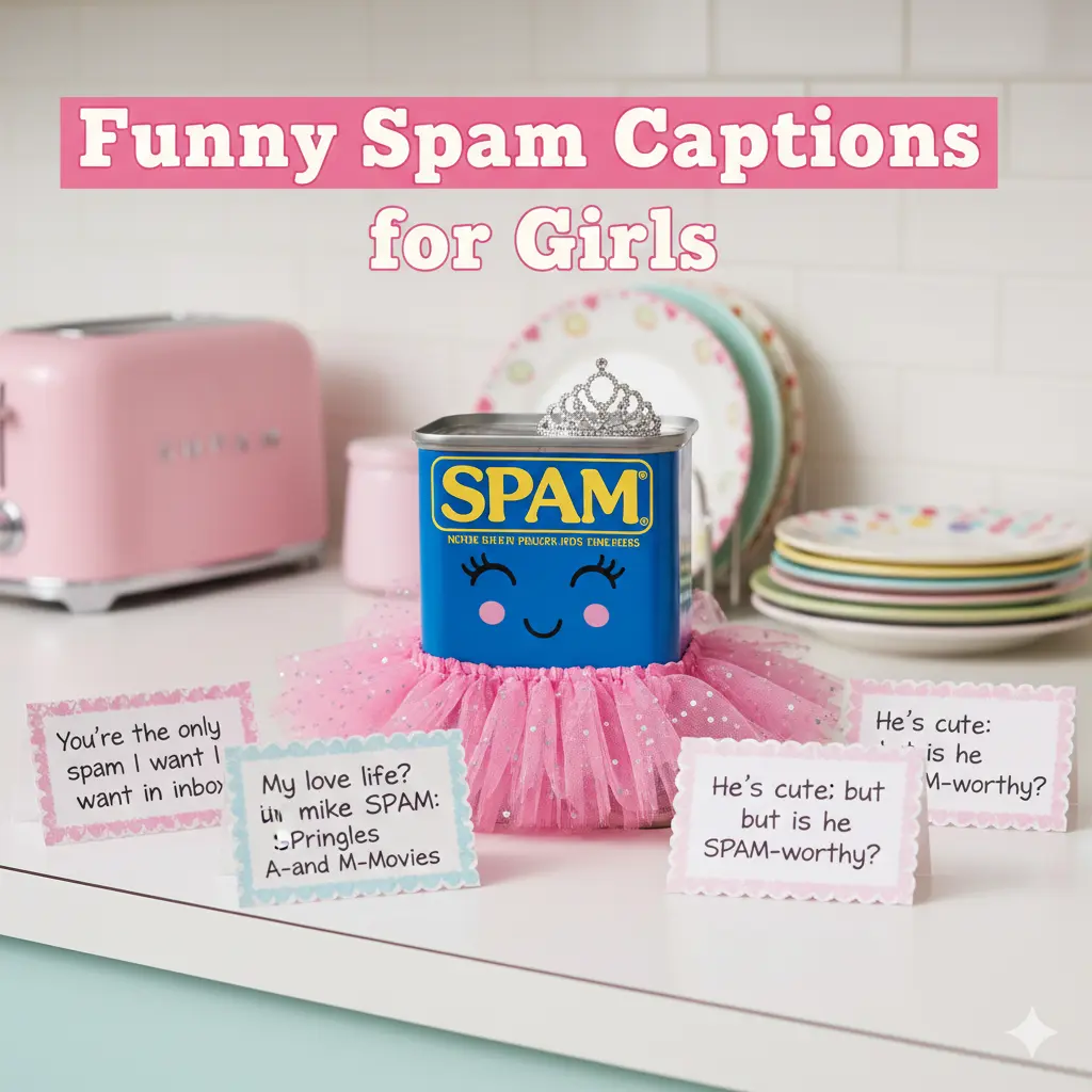 Funny Spam Captions for Girls