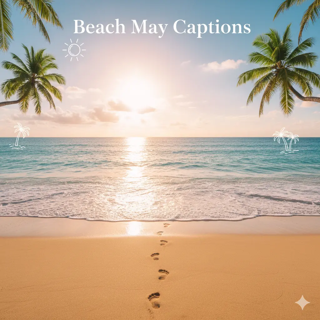  Beach May Captions