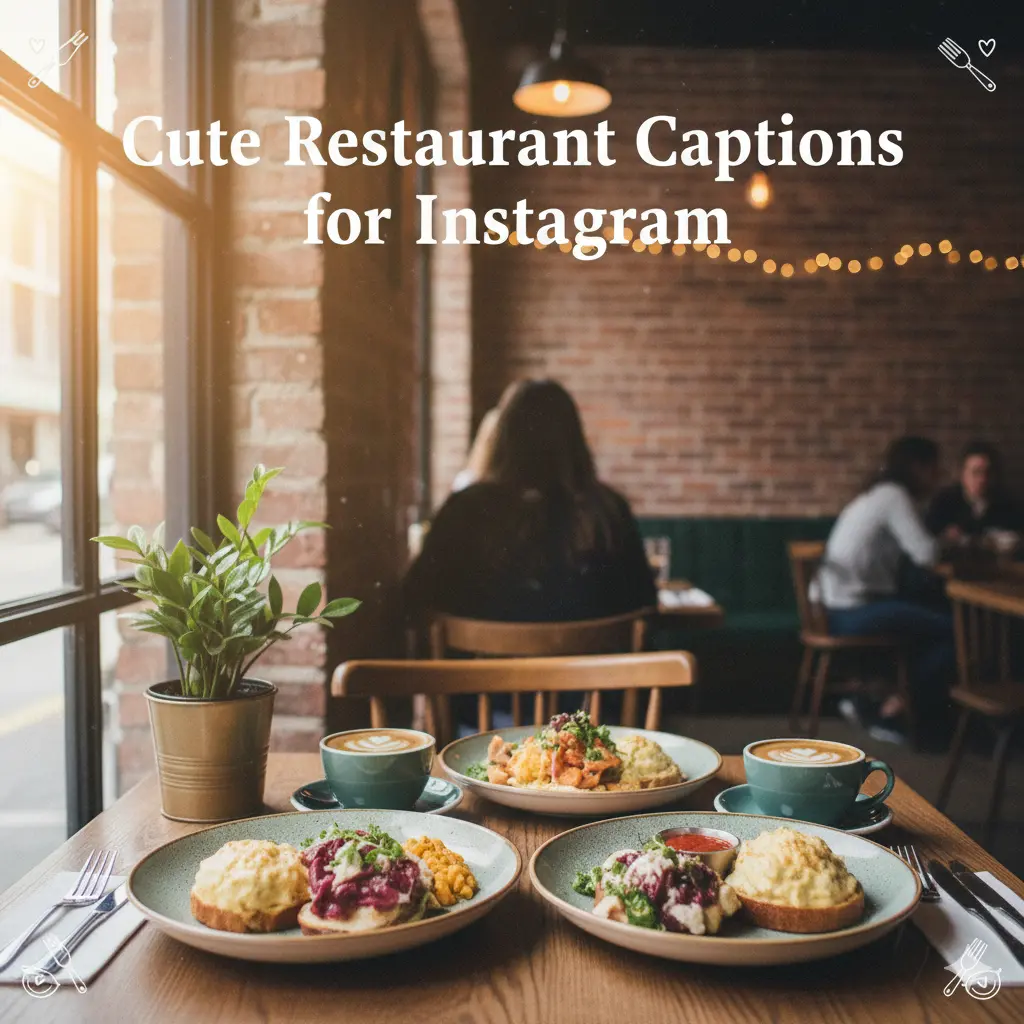 Cute Restaurant Captions for Instagram