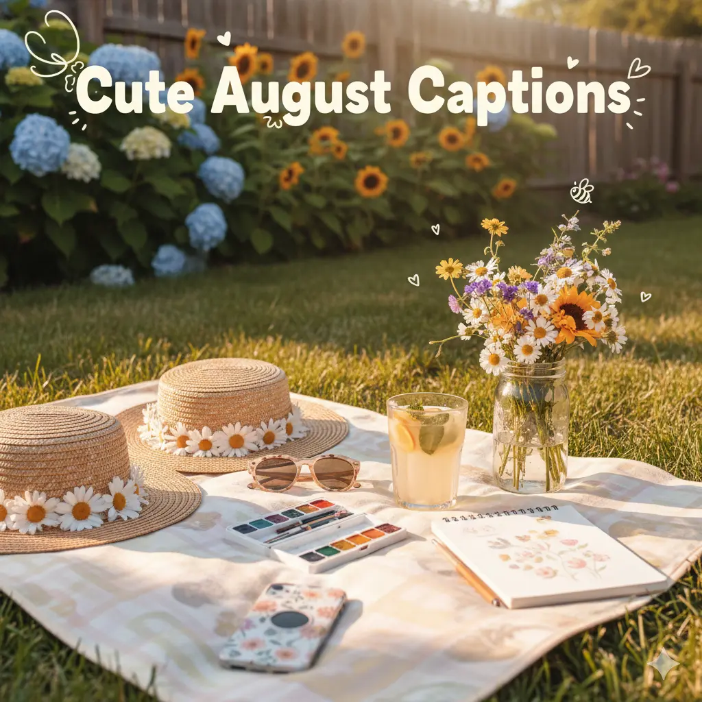 Cute August Captions