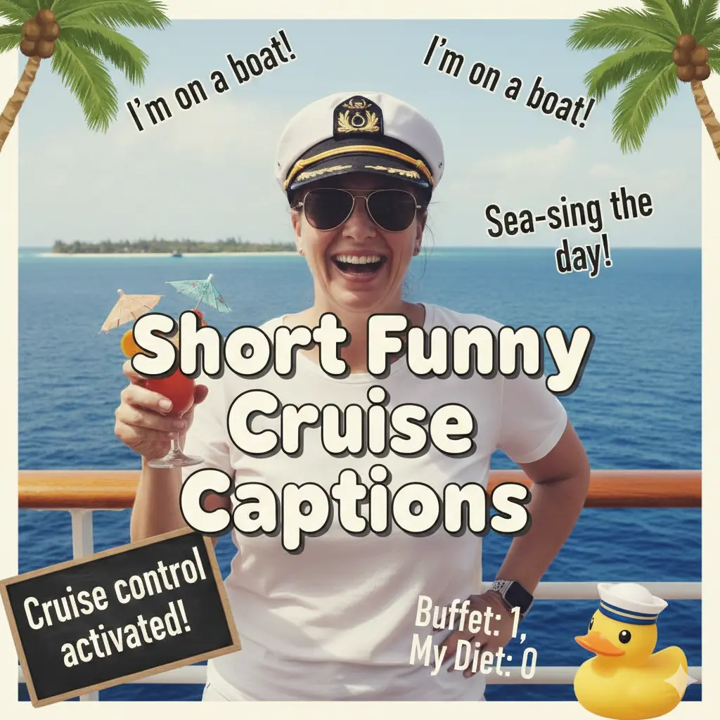 Short Funny Cruise Captions