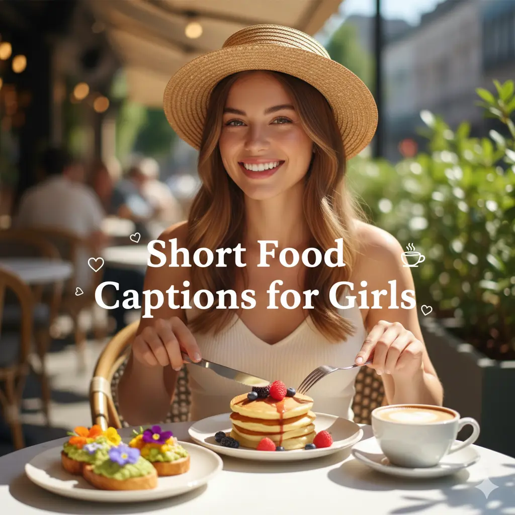 Short Food Captions for Girls