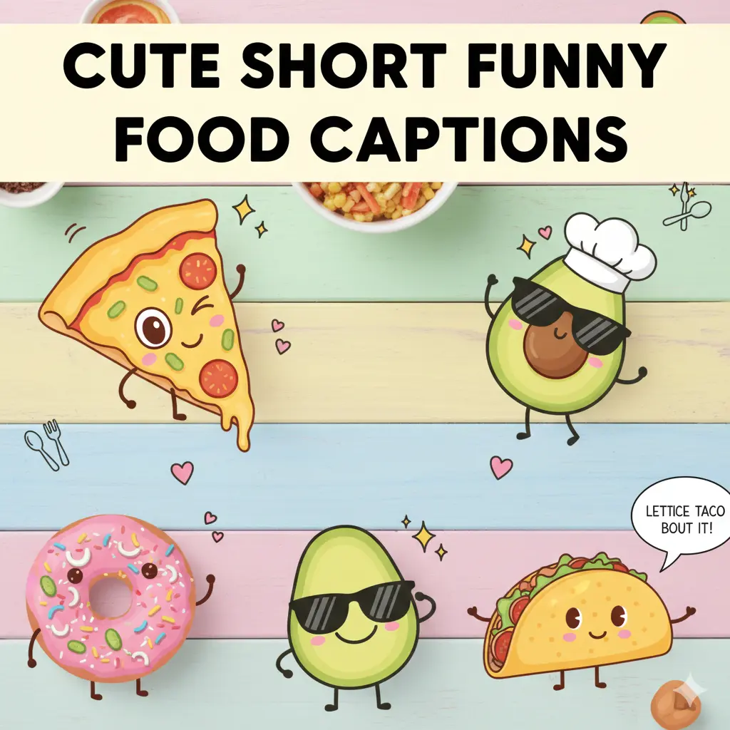 Cute Short Funny Food Captions