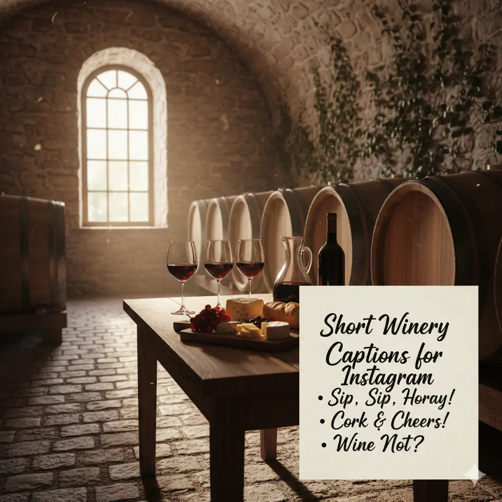 Short Winery Captions for Instagram