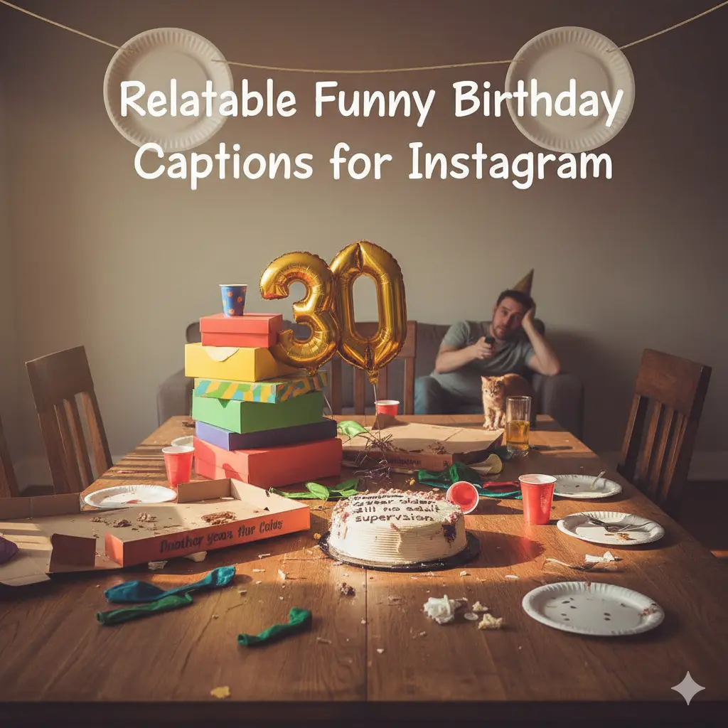 Relatable Funny Birthday Captions for Instagram
