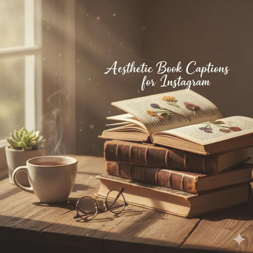 Aesthetic Book Captions for Instagram 