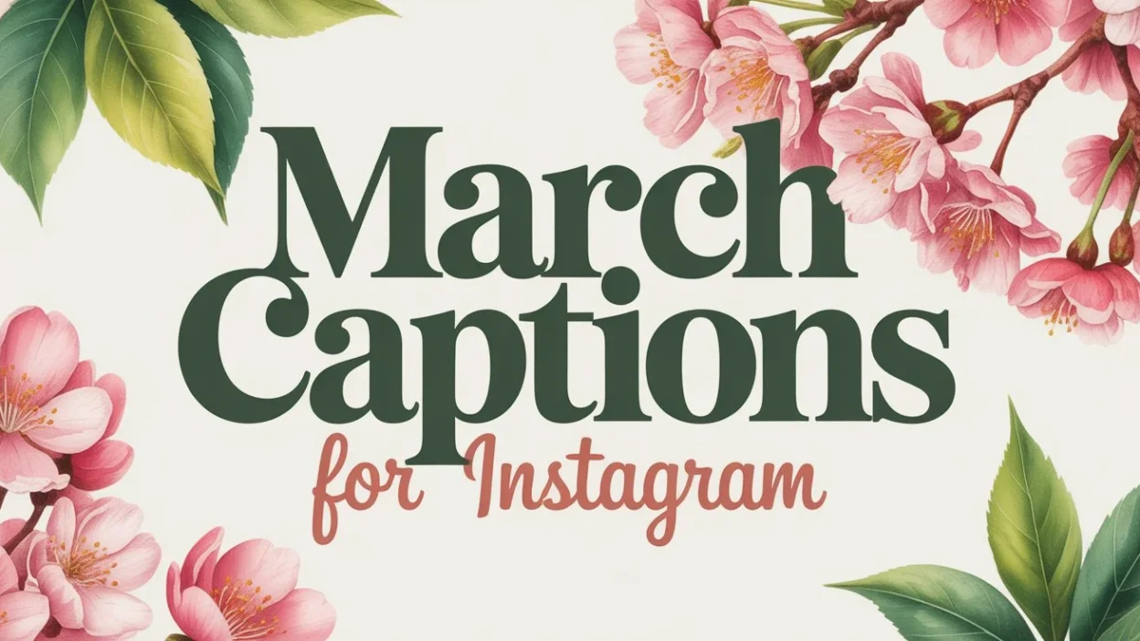 March Captions for Instagram