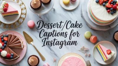 Dessert/Cake Captions for Instagram