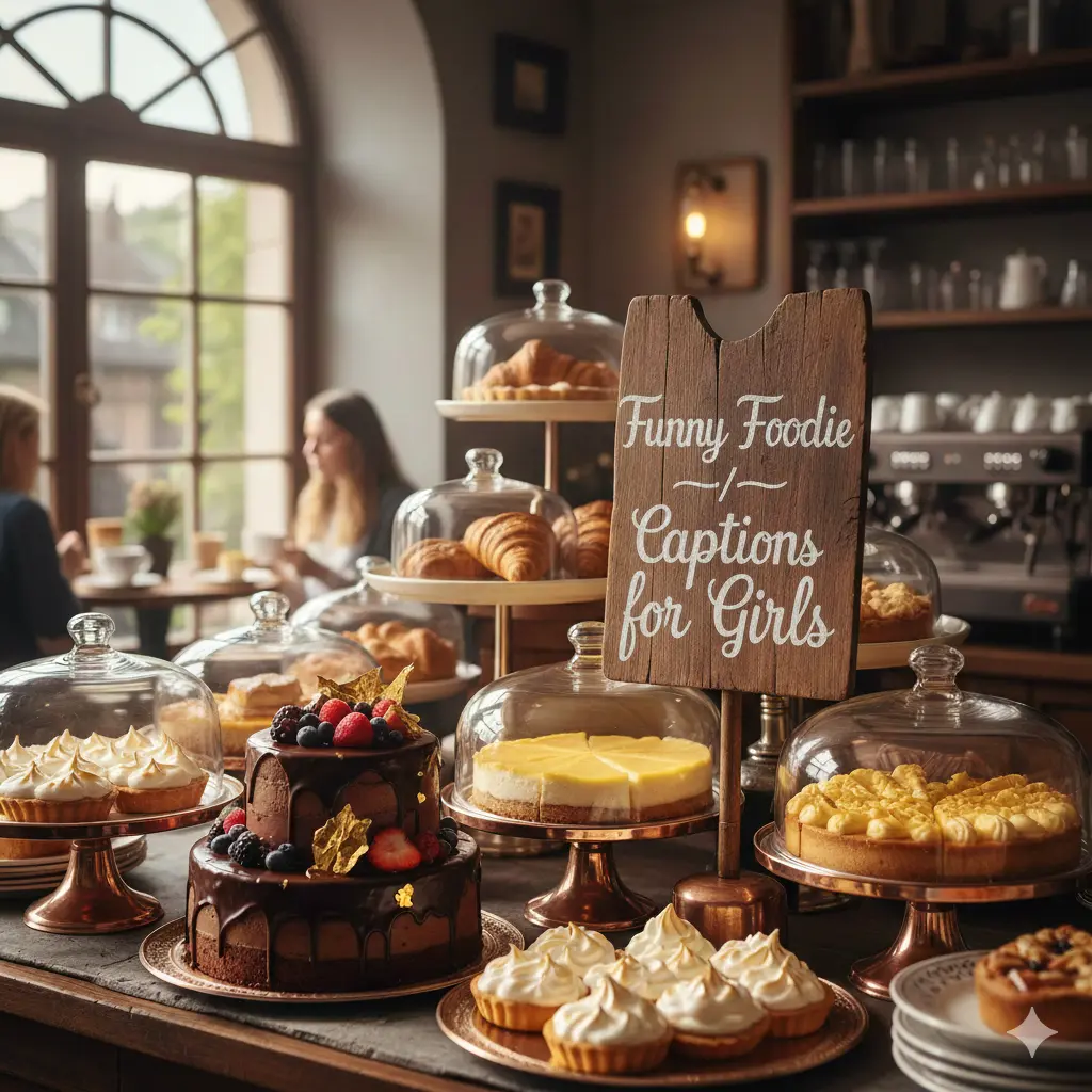  Funny Foodie Captions for Girls